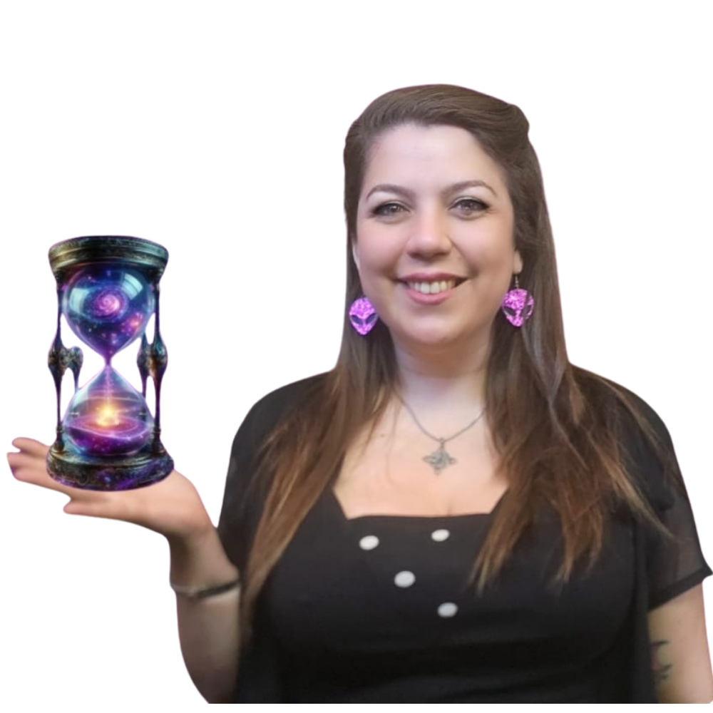 Cuatro cartas del tarot Rider-Waite (The Magician, The Fool, The Lovers, Wheel of Fortune) sobre fondo negro para curso de tarot profesional.