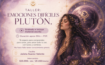 TALLER: EMOCIONES DIFÍCILES – PLUTÓN.